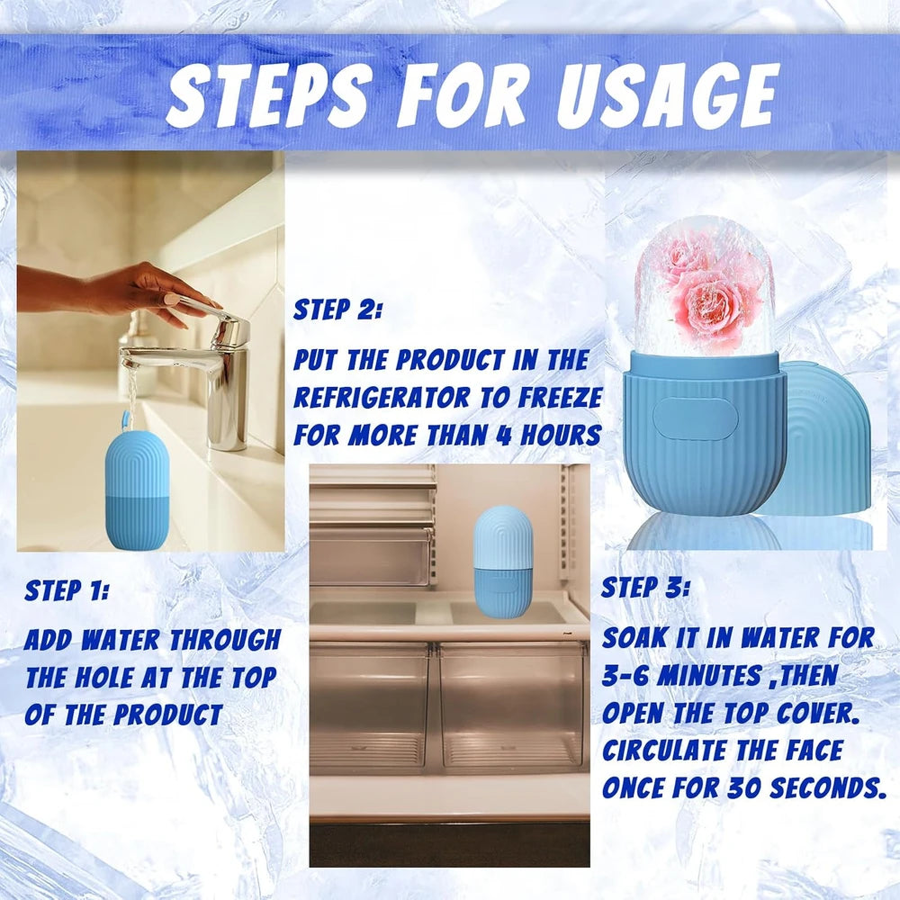 Silicone Ice Face Roller